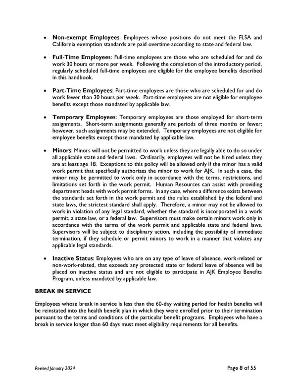 2024 AJK Employee Handbook - Page 13