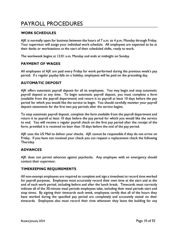 2024 AJK Employee Handbook - Page 15