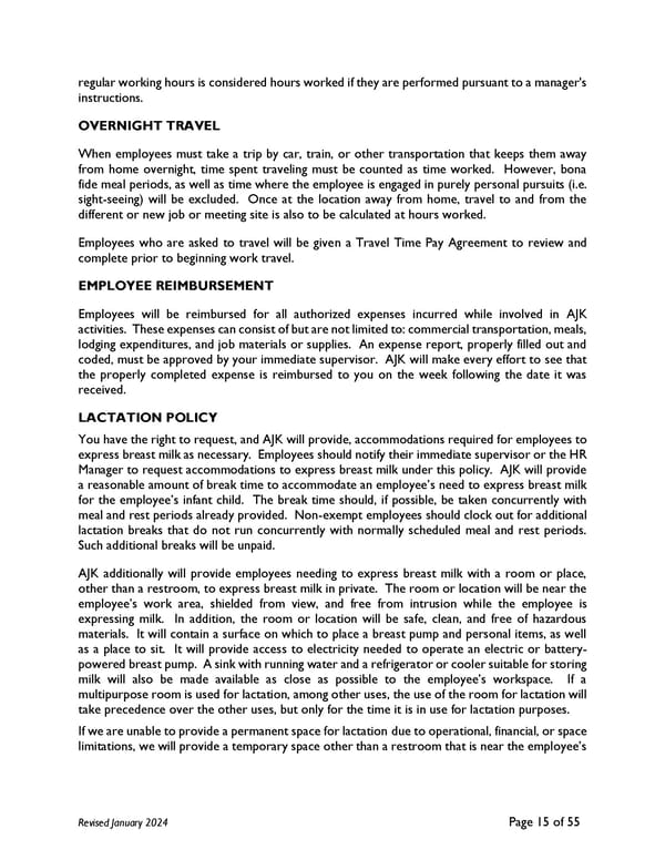 2024 AJK Employee Handbook - Page 20