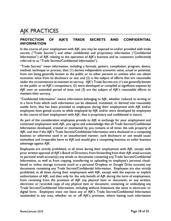 2024 AJK Employee Handbook - Page 23