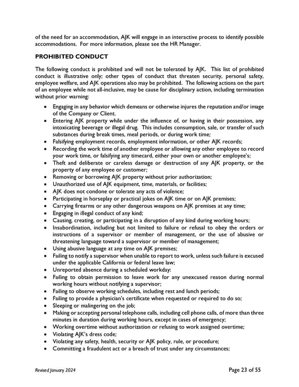 2024 AJK Employee Handbook - Page 28