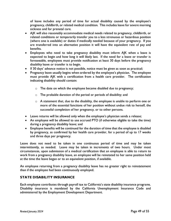 2024 AJK Employee Handbook - Page 54